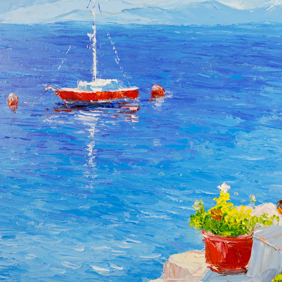 Boat and reflected light detail